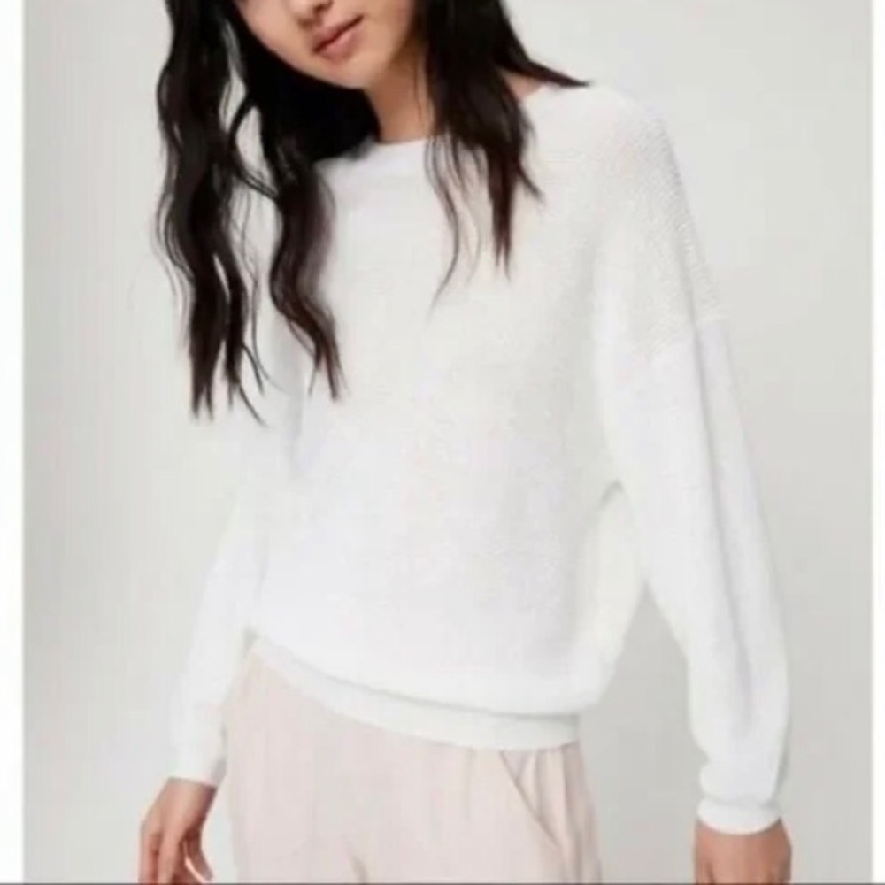 **SoLD** Wilfred women’s bright white Livvie sweater -small